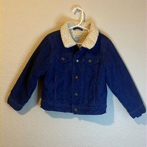 Old Navy Corduroy Sherpa warm Jacket Size 5T